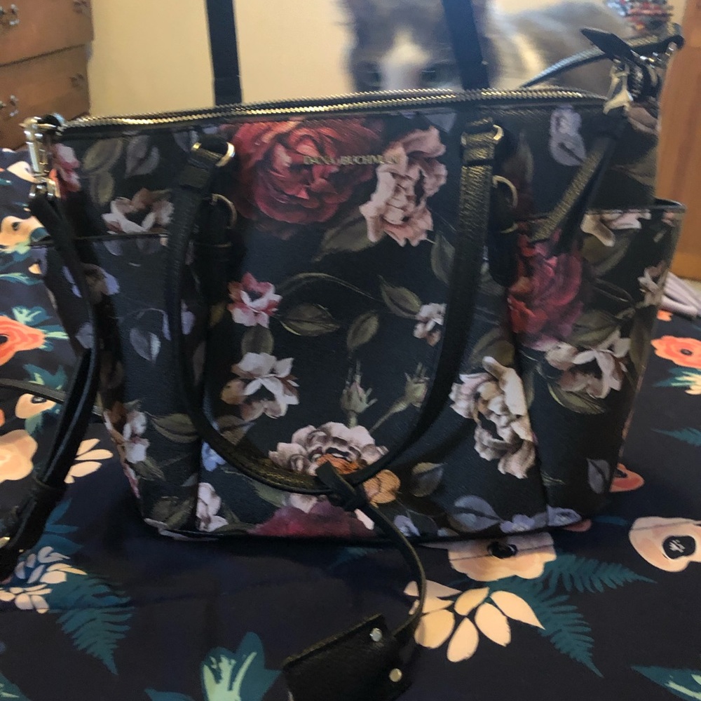 Floral print purse